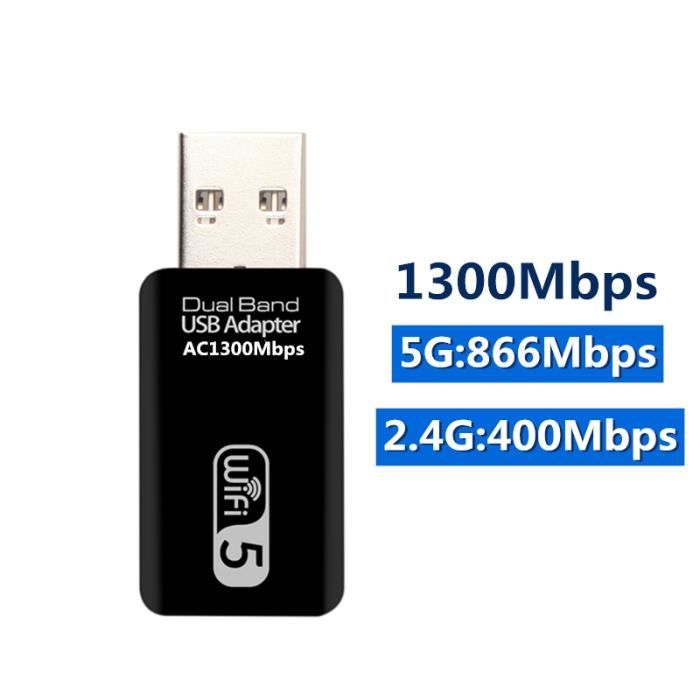 Clé WiFi USB Double Bande AC600 Mbps | 2,4 GHz / 5 GHz | Realtek | Plug & Play | Pour PC Fixe, Portable, Tablette - 11