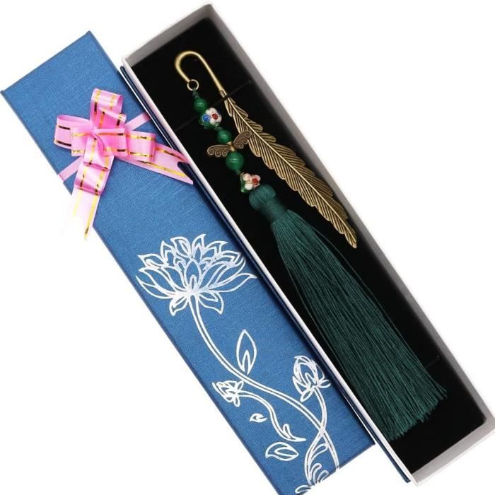 Marque-page Papillon En Métal Doré - Longueur 20 Cm - Avec Boîte Cadeau - Idée Cadeau Pour Maman, Grand-mère, Lectrice