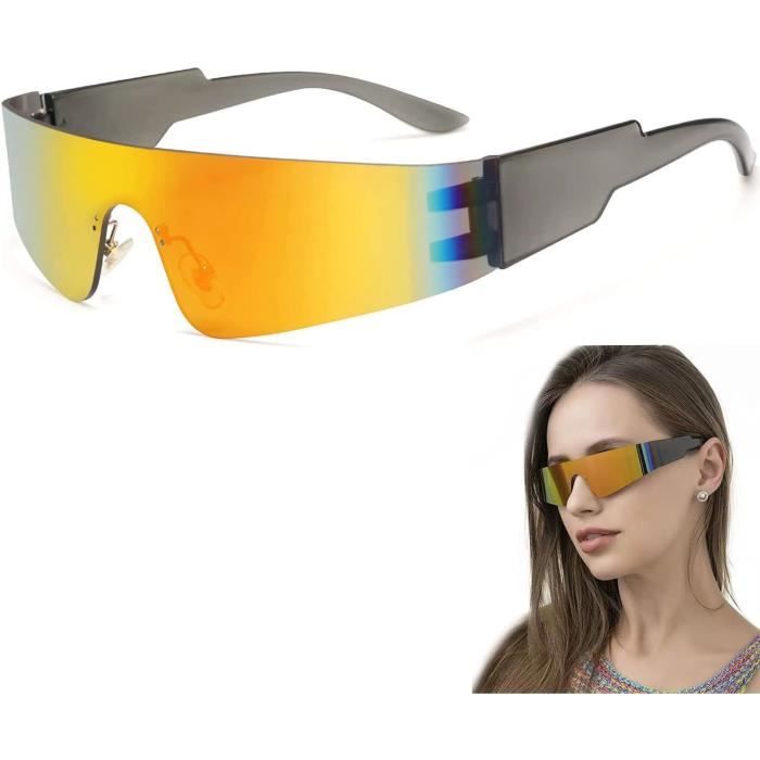 iYInJuan Lunettes LED Luineuses, Lunettes Cyberpunk avec Technologie