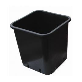 Pot carré 12X12X13 1,5L x 50pcs - CULTURE INDOOR - Pot en plastique - Carré - Noir - 1,5L - 12 x 12 x 13cm