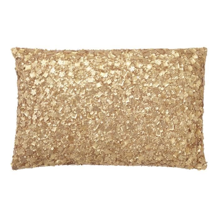 coussin doré