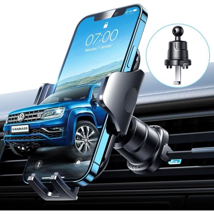 Support Téléphone Voiture Rétroviseur Support Téléphone Voiture Pour Rétroviseur - Rotatif 360°, Installation Facile - Compatible Tous Smartphones - Noir Support Telephone Retroviseur