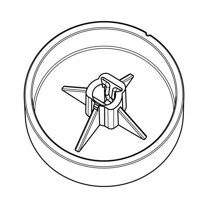 Bouton de thermostatat imprime pour refrigerateur Electrolux 265108615