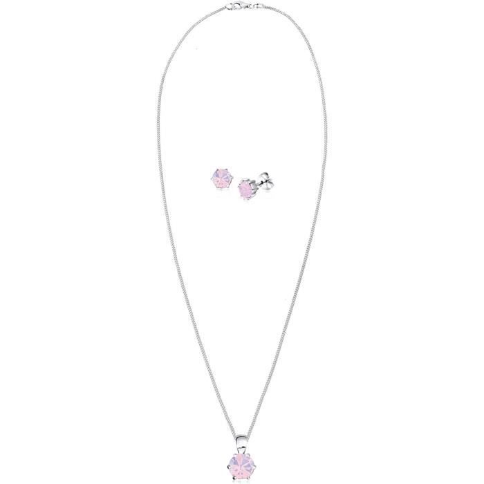 HshDUti Parure De Bijoux Pour Femme, Plaqué Argent Sterling