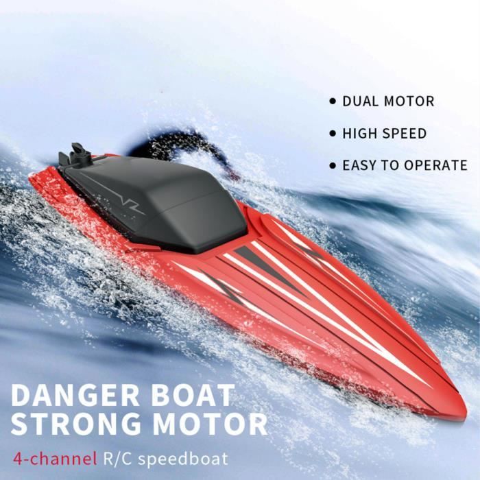 JAC® TY2 2.4G bateau télécommandé hors-bord à grande vitesse (expédié JAC® TY2 2.4G bateau télécommandé hors-bord à grande vitesse (expédié