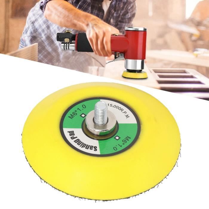 Support De Ponçage Pneumatique 7,6 Cm (3") - Filetage M6 - Pour Disques Abrasifs, Polissage - Accessoire Outil