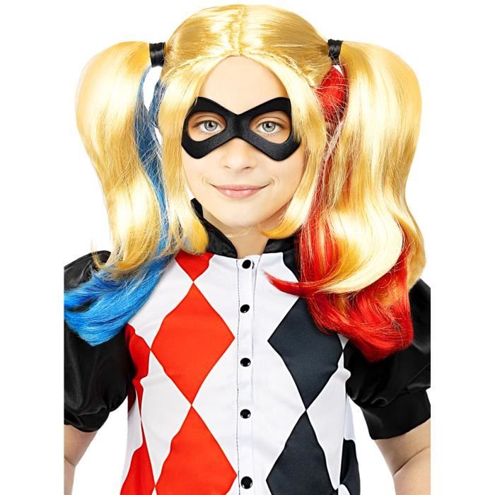 Perruque Harley Quinn Supervilaine main image 0