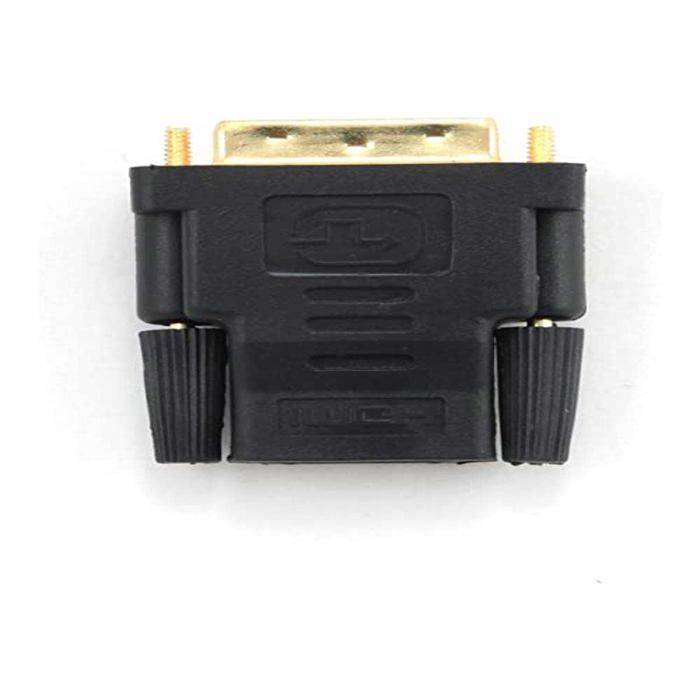 Adaptateur HDMI Mâle Vers HDMI Femelle + VGA Femelle + Audio - Convertisseur Signal Vidéo/Audio - Noir