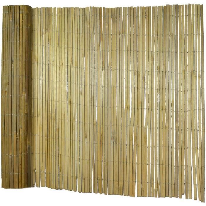 Canisse Bambou Naturel AUBRY GASPARD - 1.5m X 5m - Brise-vue Jardin/Balcon - Occultation Partielle