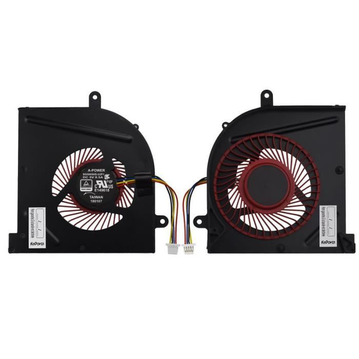 Ventilateur de CPU Fan 4Pin Pour MSI GS62 GS63 GS73 Series - Kinpower