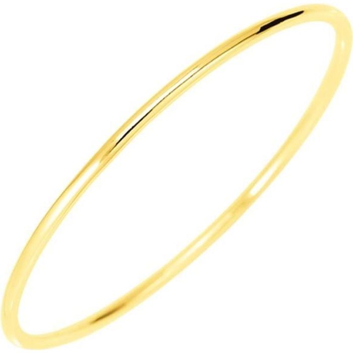 bracelet jonc or massif jaune - femme