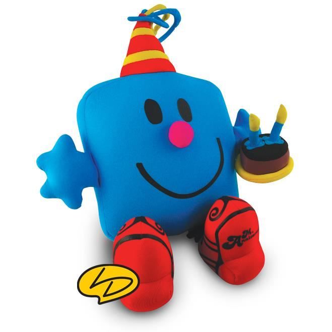 Coussin Monsieur Anniversaire Bleu 10 Cm Cdiscount Jeux Jouets