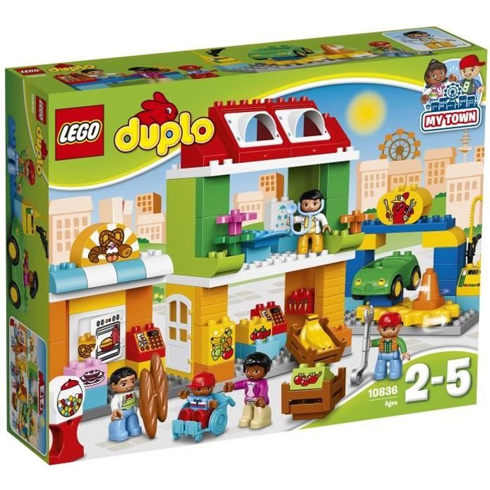 LEGO® DUPLO® - Le Centre Ville - 98 pièces - Garçon et Fille - A partir de  2 ans - Cdiscount Jeux - Jouets