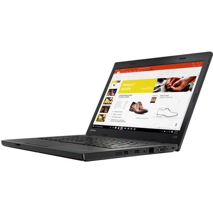 Lenovo ThinkPad L470 20JU Core i3 2.3 GHz Win 10 Pro 64 bits 4 Go RAM 500 Go HDD 14 1366 x 768 HD HD Graphics 520…