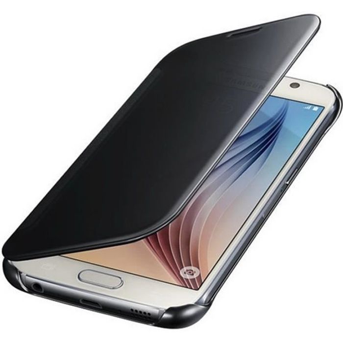 Coque Samsung S6 Edge, Housse en Cuir Premium Fli
