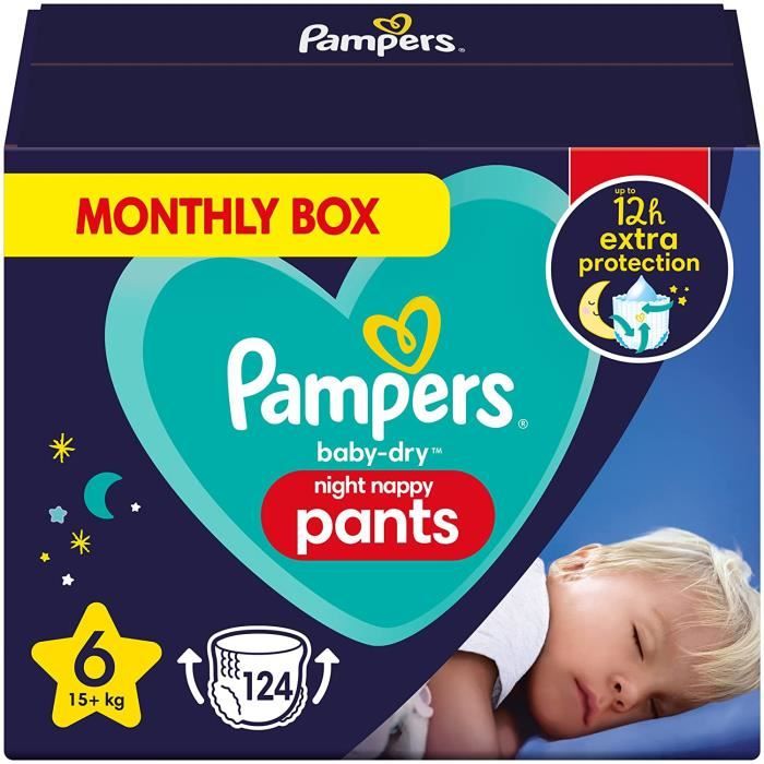 Pampers Night Pants Size 3 culottes de protection jetables pour la nuit