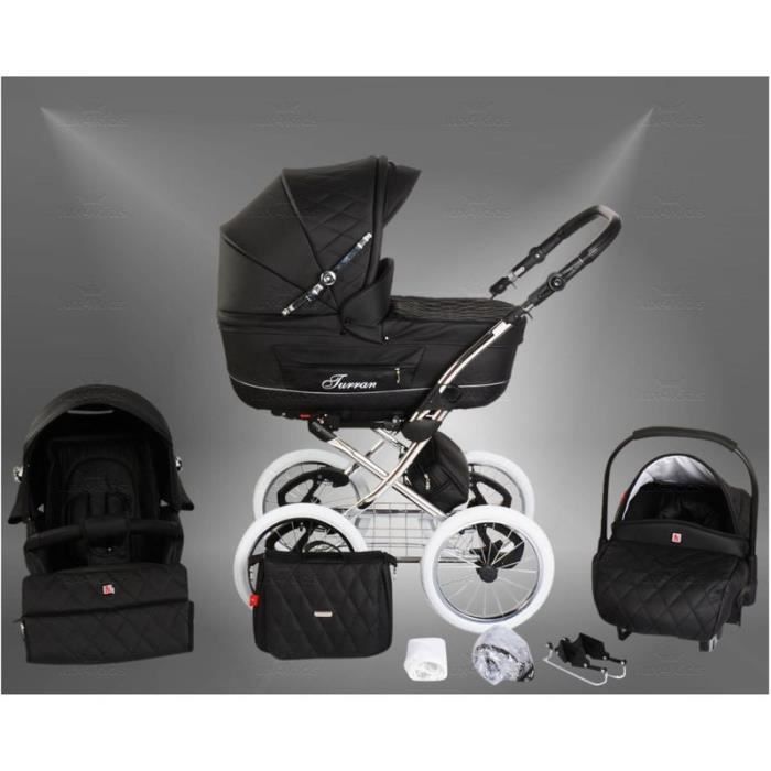 Classic One Plus Poussette combinee Nostalgique deco cuir Parasol Siege auto Poussette canne accessoires 06 NOIR Cdiscount Puericulture Eveil bebe