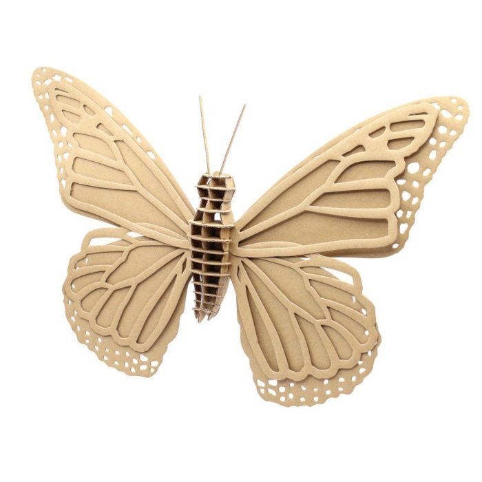 MÉGACRÉA Maquette En Carton Papillon Géant – 59,5 X 36 Cm, DIY, Décoration Murale, Activité Créative Pour Adultes