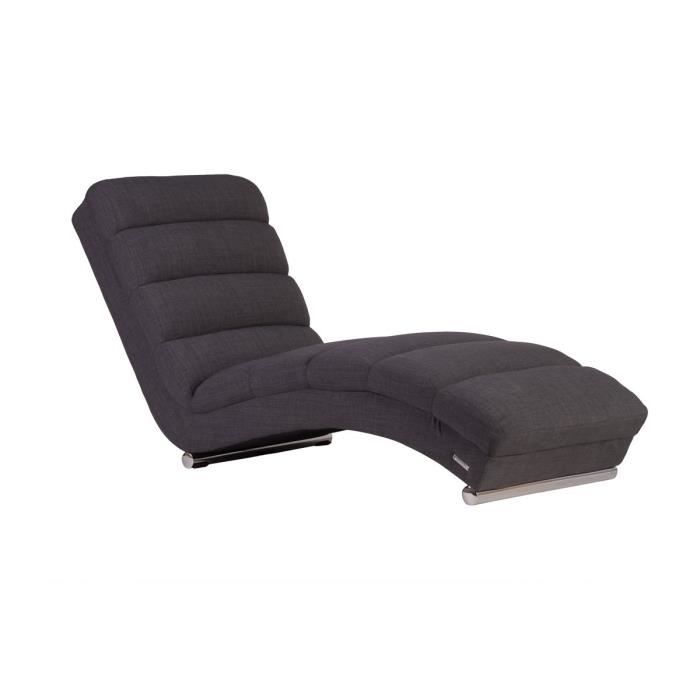 Miliboo Chaise longue / fauteuil design gris TAYLOR Cdiscount Jardin