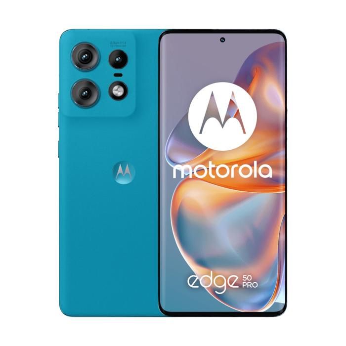 Smartphone - MOTOROLA - Edge 50 Pro 5G - 12 Go RAM - 512 Go - Bleu - Double SIM