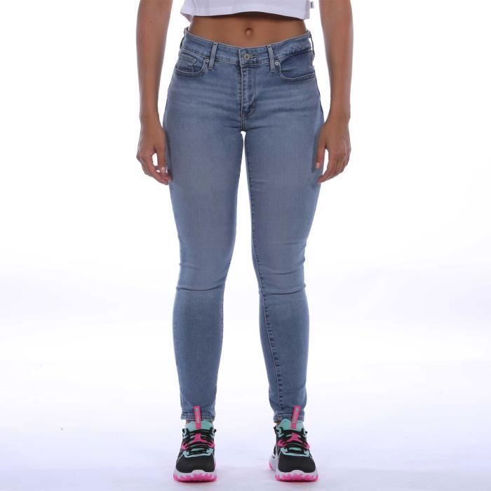 Jean Levi's 711 Skinny Noir - Taille W28 L28, Parfait état, Femme