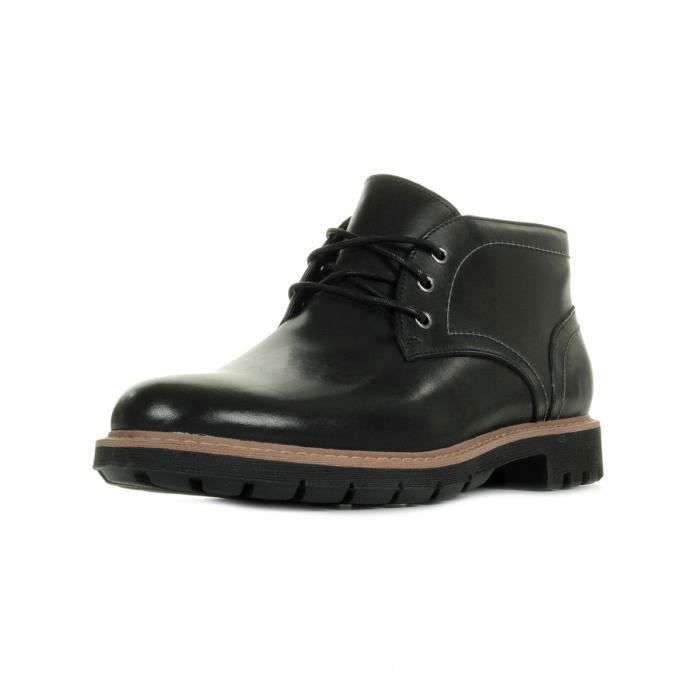 Boots - Clarks - Batcombe Lo - Cuir - Homme - Noir