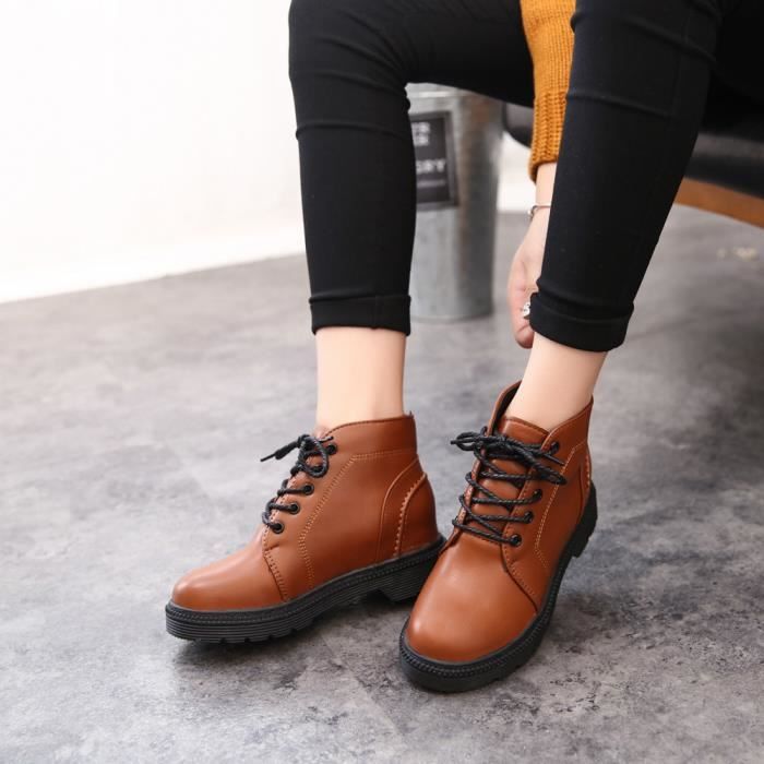 chaussures marron femme