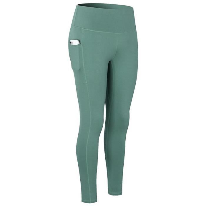Legging de Sport Fitness Femme - Taille Haute - Poches