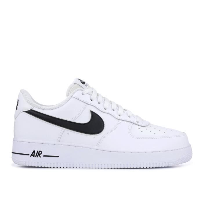 Basket Nike Air Force 1.07 LOW 'BLANC NOIR' Blanc - Cdiscount Chaussures