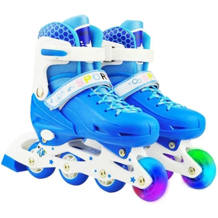 Patins à roues alignées réglables pour enfants rouleau débutant avec rollers en ligne