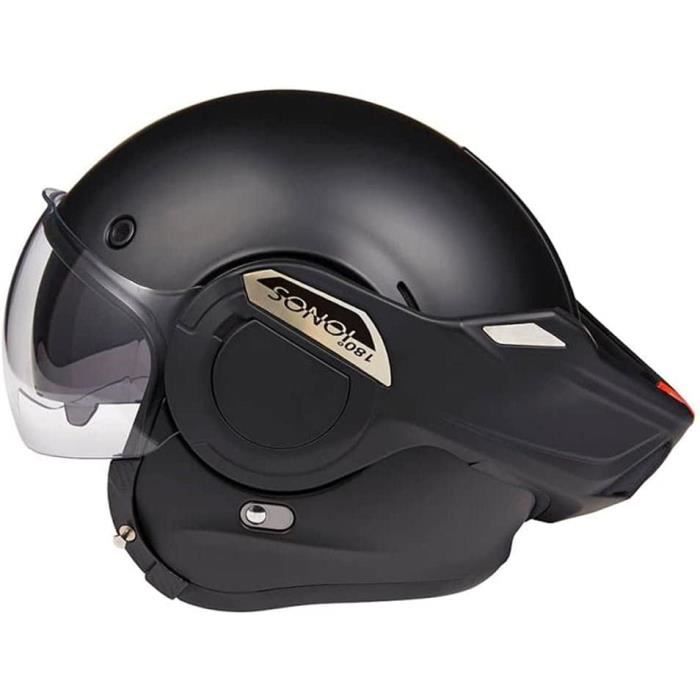 Casque Scooter Adulte Homme Femme Casque Moto Modulable ECE/DOT - Casque Integral Flip Up Avec Double Visière Homme Femme Casque Integral Double Visiere