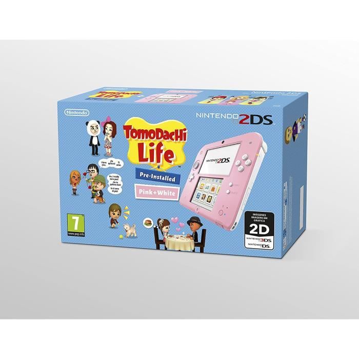 Nintendo Rosa 2ds NINTENDO 2DS ROSA/BLANCA CON TOM VIDEO CONSOLA PORTATIL PARA JUEGOS ...