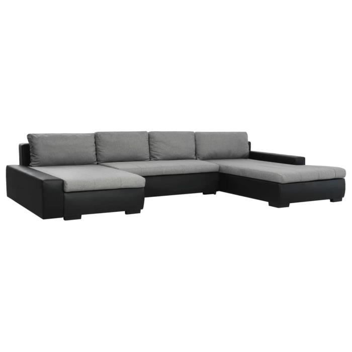 Canape Lit Grand 385 X 209 X 68 Cmsofa Lit Moderne Confortable Canape De Relaxation Canape D Angle Reversible Modulaire Similicuir Achat Vente Canape Sofa Divan Cdiscount