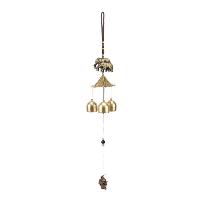 Carillon à Vent Métal Dauphins 35 Cm - Décoration Jardin, Fenêtre, Balcon - Son Apaisant, Artisanat Fait Main