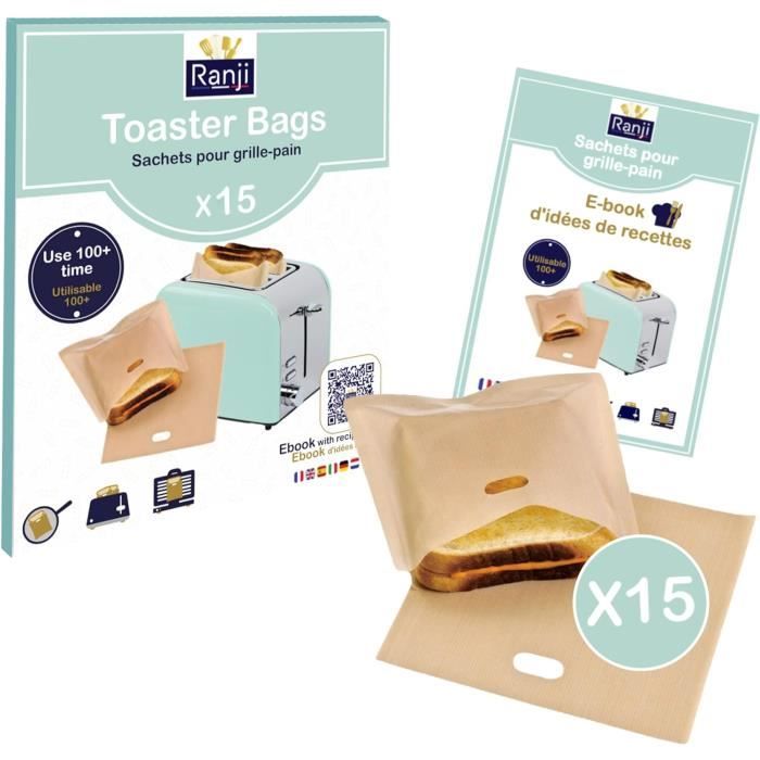 New Living - Lot De 2 Sacs à Pain En Lin Bio - Réutilisables - 38x27 Cm - Écoresponsable