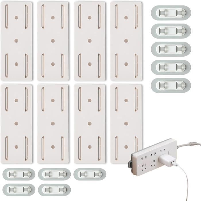 Lot De 10 Clips à Visser Pour Câbles De Lustres - En Polycarbonate Et Fer, Chromés, Pour Fixation Sécurisée Des Suspensions !