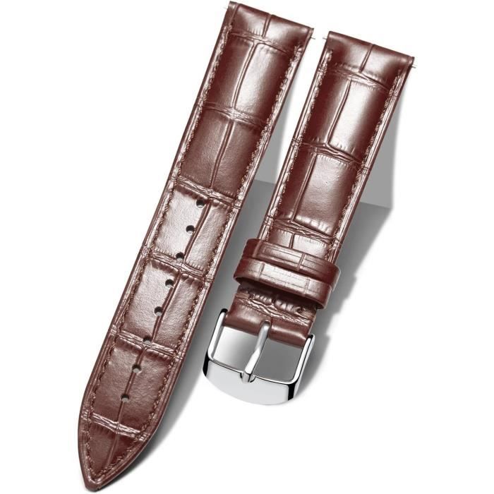Bracelet De Montre En Crocodile Véritable 18 Mm - Neuf Avec Défauts - Fabriqué En France - Boucle Ardillon