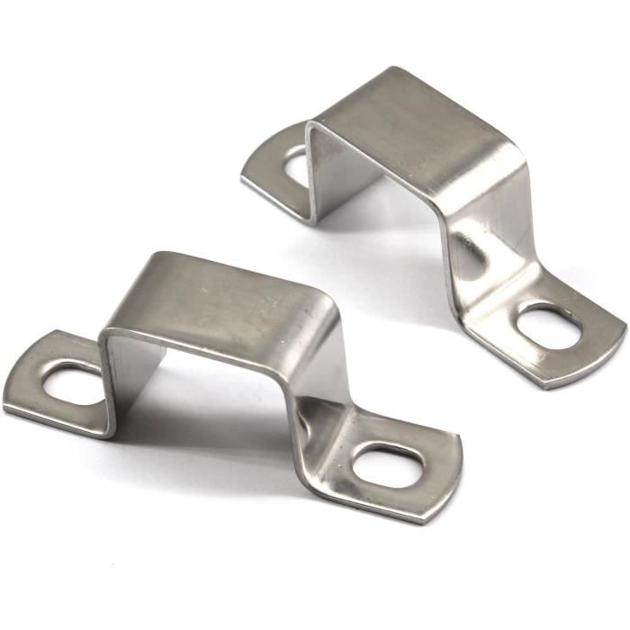 Huruirui 35mm 16PCS 304 Colliers de Serrage en U en Acier Inoxydable Huruirui 35mm 16PCS 304 Colliers de Serrage en U en Acier Inoxydable