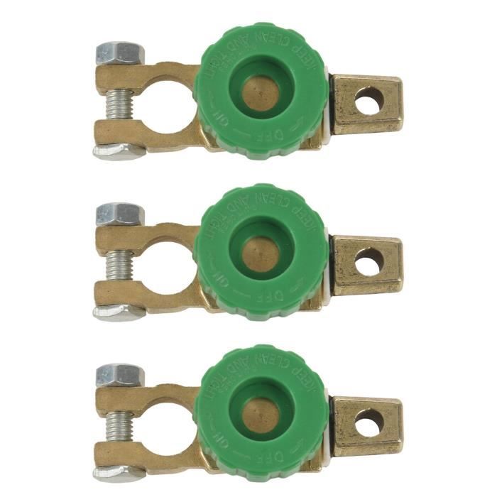 Interrupteur D'isolation De Batterie Voiture – 6V 12V 24V – Déconnexion Rapide – En Laiton – Pour Voitures, Camions, Bus – Installation Facile Sans Perçage