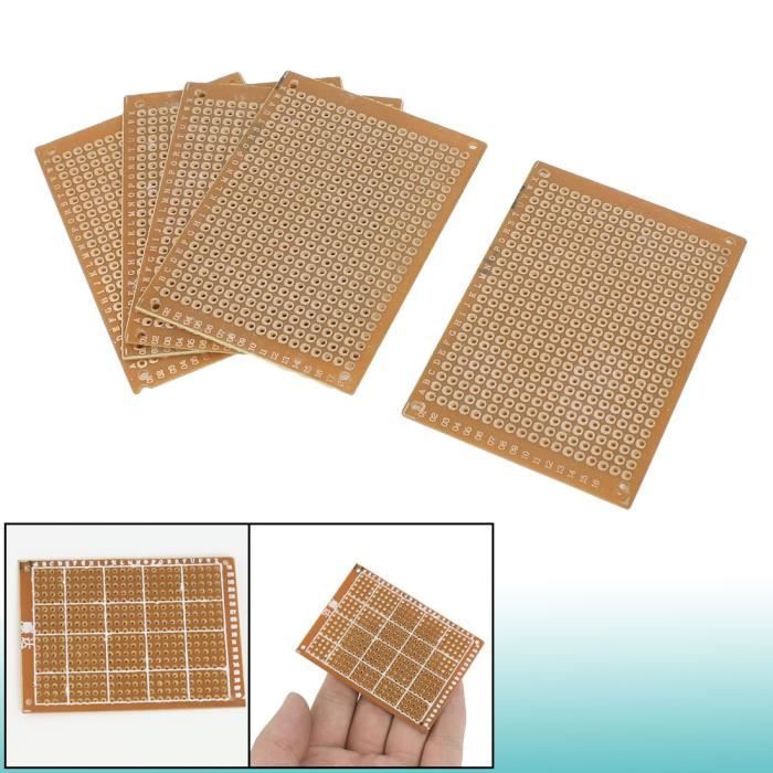 10 Plaques PCB Double Face 5x7cm - Circuit Imprimé Universel DIY