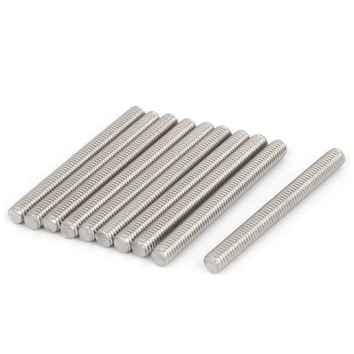 Lot 10 Tiges Acier Inox 304 Rondes 2 Mm X 50 Mm – Barre Solide Pour Bricolage & Modélisme