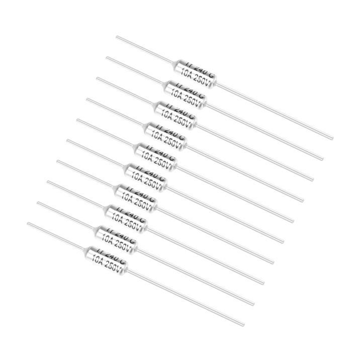SOURCING MAP Fusible thermique thermofusible 250V 10A TF 240 degrés