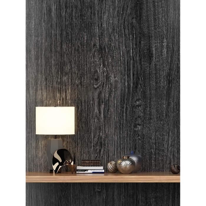 Papier Adhésif Marbre FunStick 60cmx5m - Autocollant Plan De Travail Cuisine, Effet Marbre Gris Doré