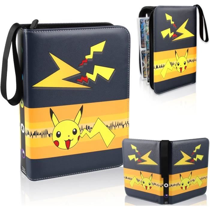Album De Collection Pour Cartes - 50 Pages, 400 à 900 Cartes, Cuir PU Imperméable, Fermeture Zip - 8