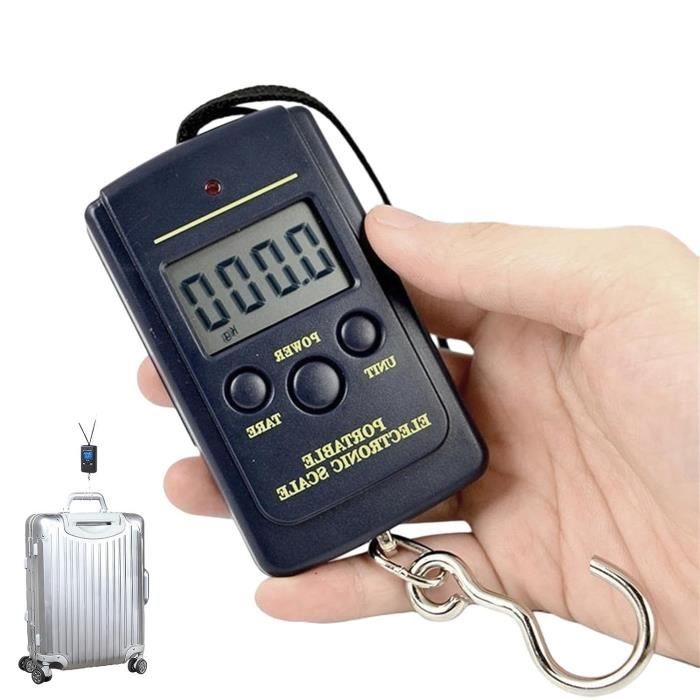 Échelle De Bagages Numériques Avec Mini Ruban, Ergonomic Portable Electronic Travel Scale LCD