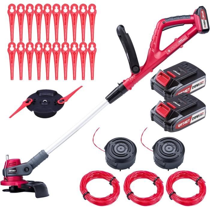 Kit Bobine Et Capuchon Pour Coupe-bordures Sans Fil Blue Ridge BR8151 - Fil Dentelé Gris 3m, Diamètre 1,65mm