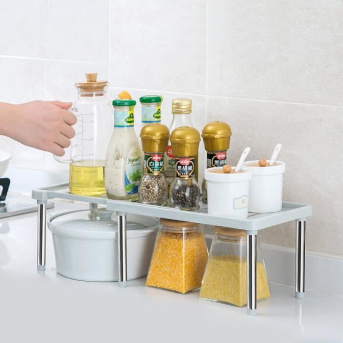 Rangement Cuisine Etagere De Rangement En Plastique Et Metal