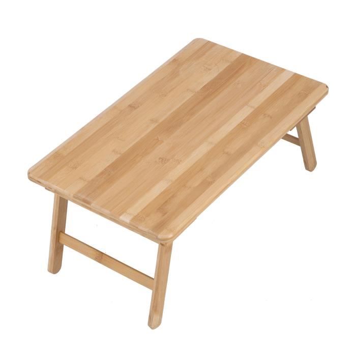 Plateau de lit pour ordinateur portable en bois fait main