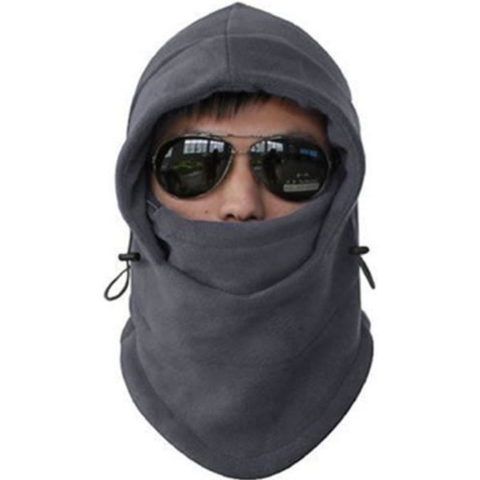 Polaire Sport Moto Cagoule Ski Masque Visage Capuche Homme Hiver