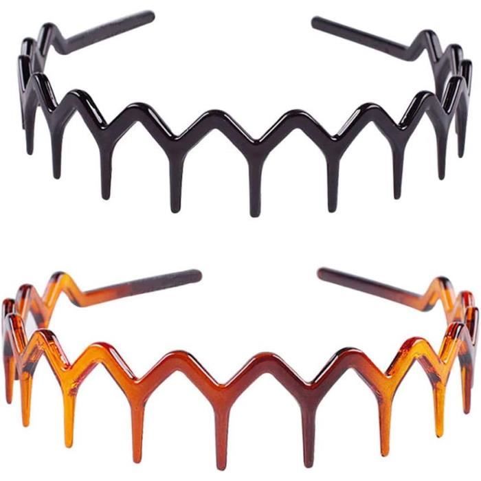 Lot De 6 Serre-Têtes Fins Avec Dents Antidérapants - Unisexe, Sport, Yoga - 12